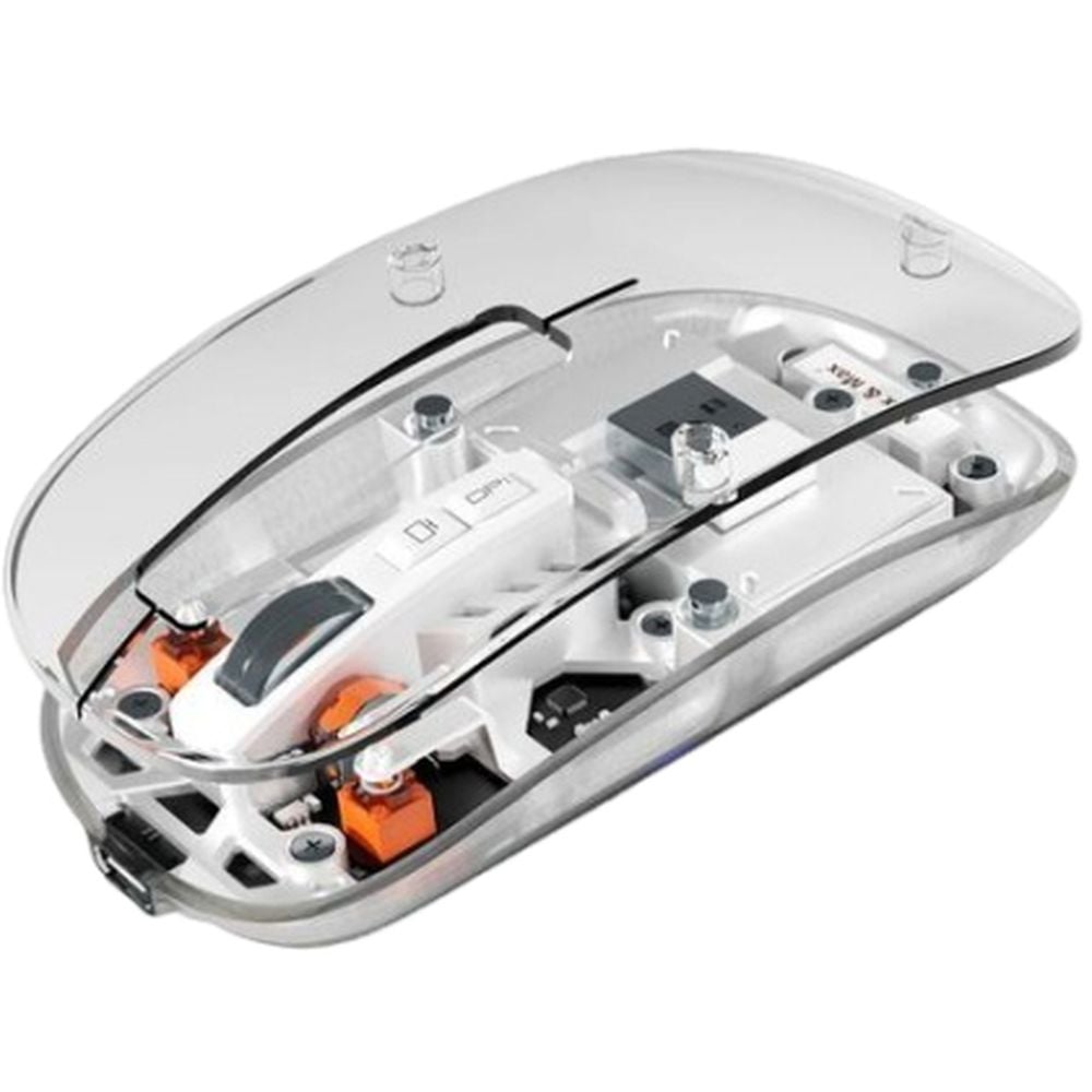 Max & Max Transparent Mouse White