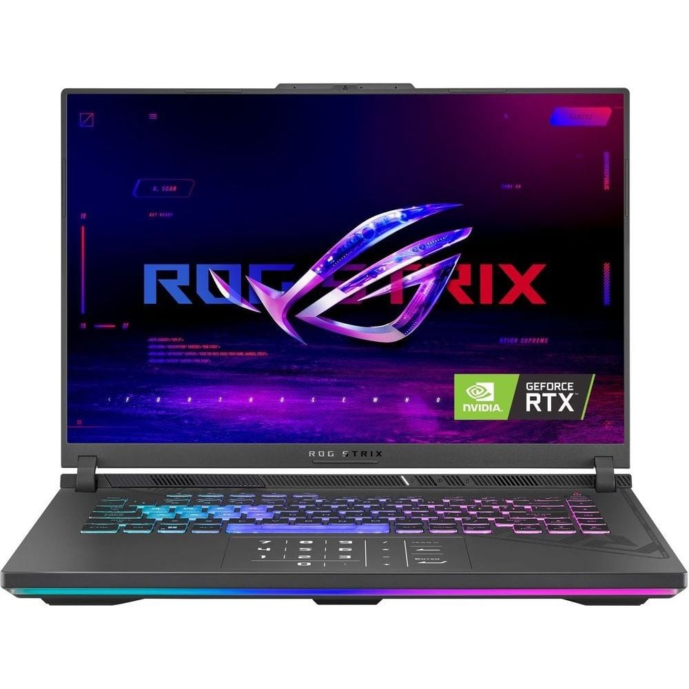 آسوس لابتوب ROG Strix G16 جامينج (2023) - الجيل 13 / انتل كور i7-13650HX/ 16 بوصة FHD+ / 1 تيرا SSD / 16 جيجا رام/ 8 جيجا نفيديا جيفورس RTX 4060 جرافيك/ ويندوز 11/ لوحة مفاتيح بالإنجليزية والعربية/ رمادي اكليبس/ إصدار الشرق الأوسط - [G614JV-I7161G]