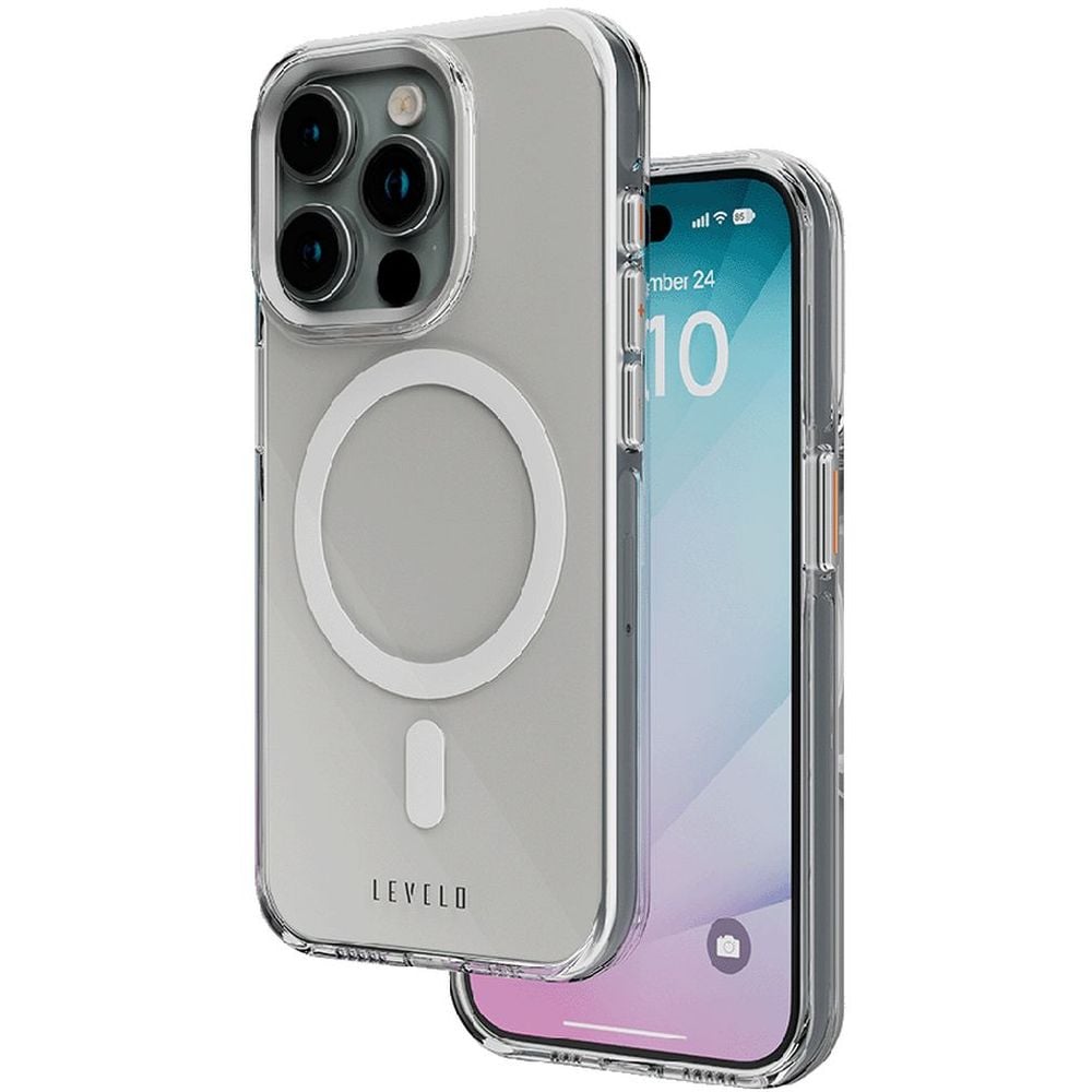 Levelo MagSafe Hard Case Clear iPhone 15 Pro