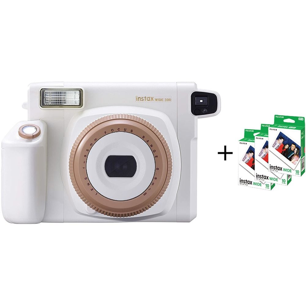 Fujifilm INSTAX WIDE 300 Instant Camera Toffee + 30 Sheet