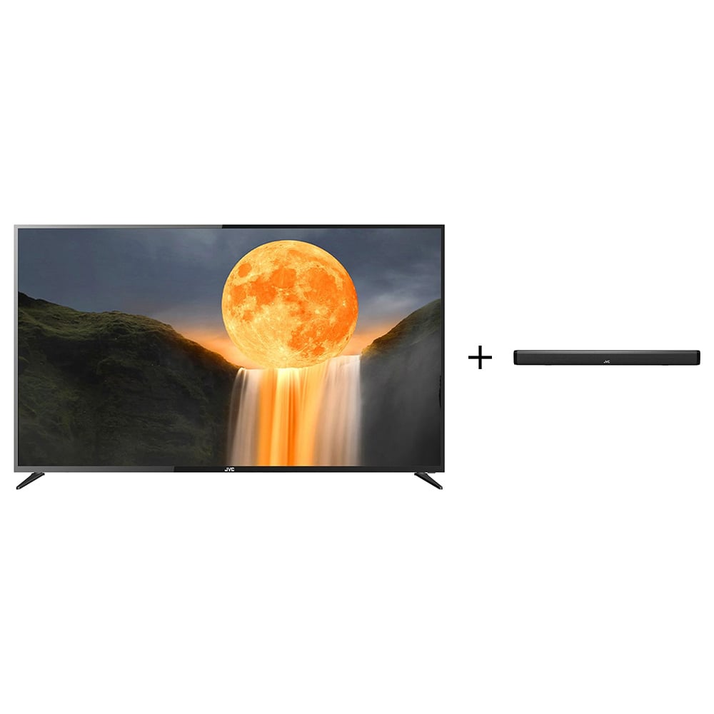 JVC LT-70N7145 4K UHD Smart Television 70inch (2023 Model) + JVC THN322B Soundbar