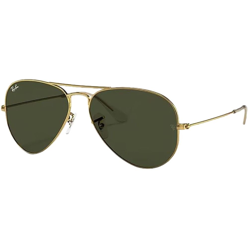 Rayban Aviator Classic Polished Gold Pilot Sunglasses For Men RB3025