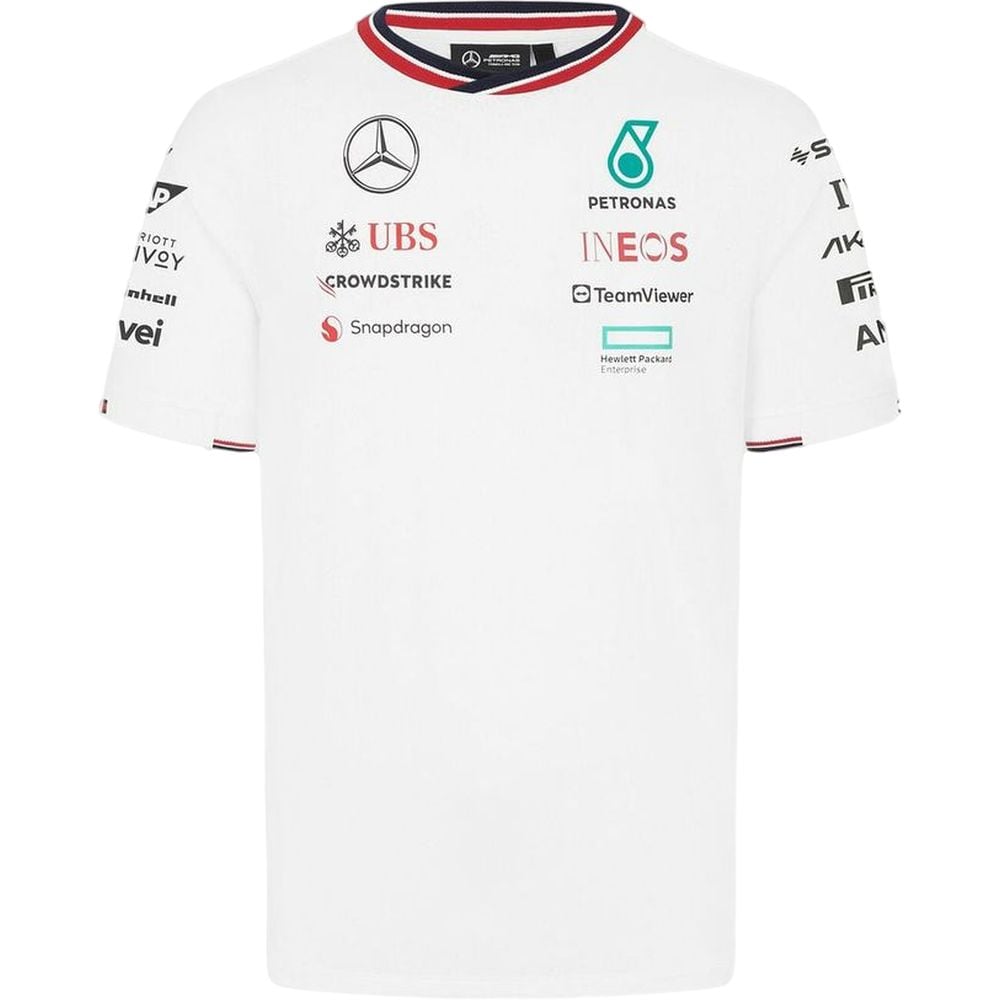 Mercedes Benz AMG F1 2024 Team Driver T-Shirt White Small