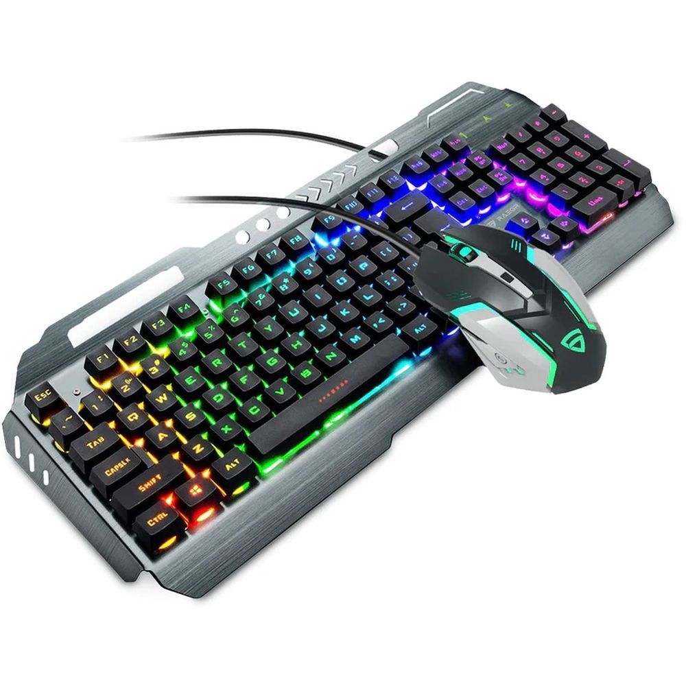 Raegr RapidGear X70 Gaming Keyboard & Mouse Set Grey