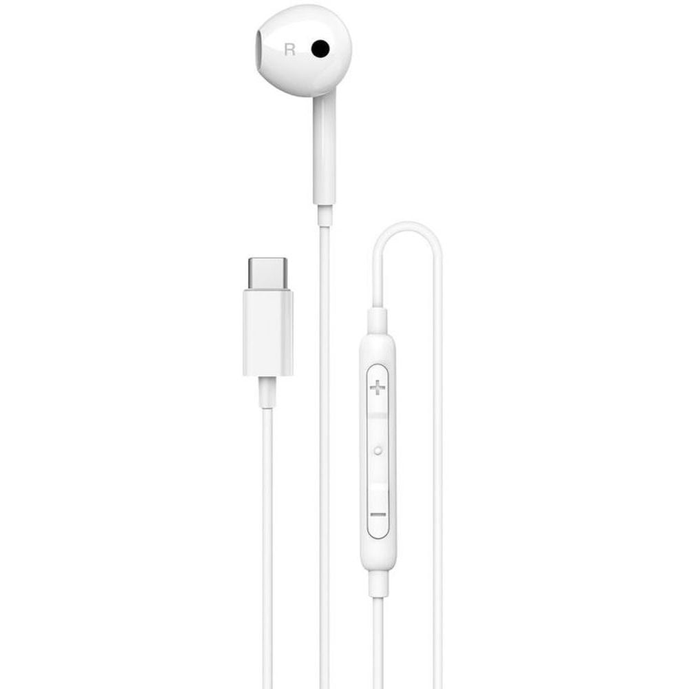 Unisynk ACUYKINEARMONOUSBCWHT Wired In Ear Headset White