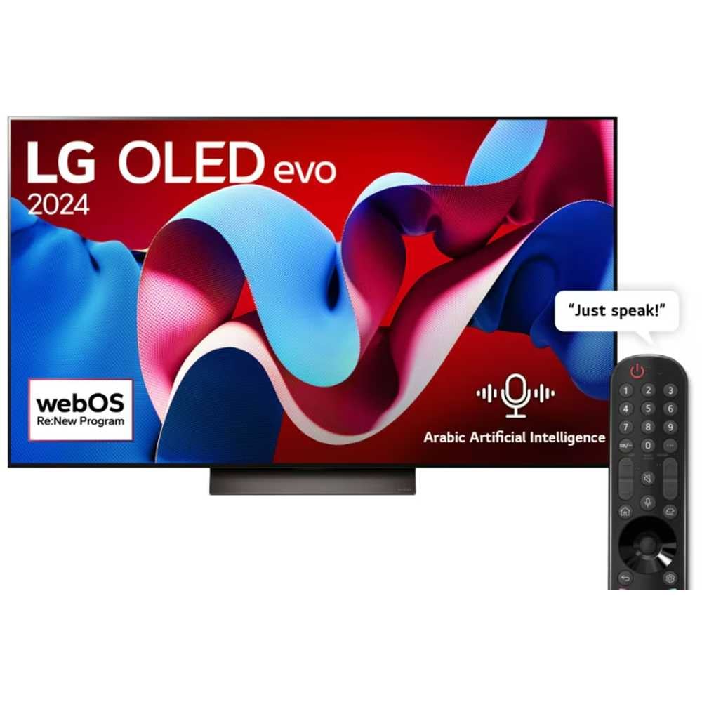 LG 55 Inch OLED evo C4 4K Smart TV AI Magic remote Dolby Vision webOS24 - 2024