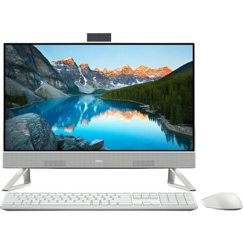 Dell Inspiron 5430 All-in-One (2024) Desktop - 1st Series / Intel Core 5-120U / 23.8inch FHD / 1TB SSD / 16GB RAM / Shared Intel Graphics / Windows 11 Home / English & Arabic Keyboard / White / Middle East Version - [5430-AIO-1020]