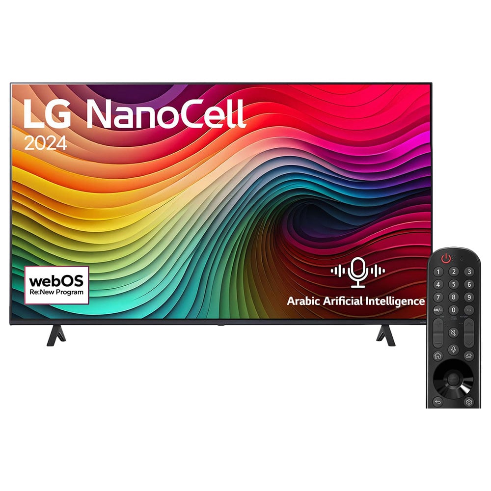 LG 65 Inch NanoCell NANO80 4K Smart TV, 2024