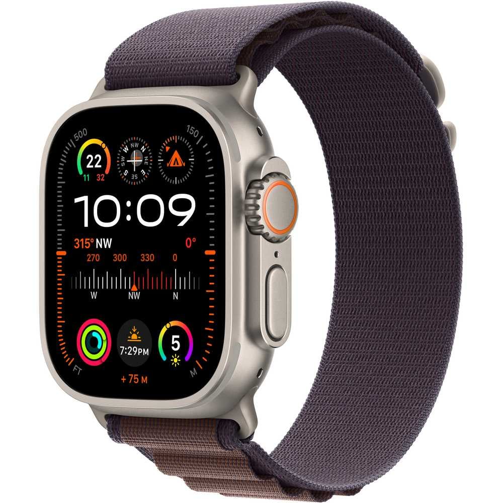 Apple Watch Ultra 2 GPS + Cellular 49mm Titanium Case with Indigo Alpine Loop S – Middle East Version