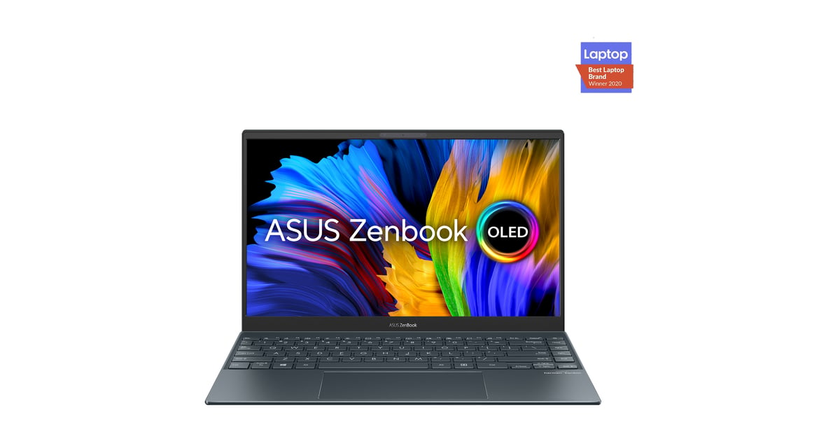 ASUS Zenbook 13 OLED Laptop – 11th Gen Core i7 2.8GHz 16GB 1TB Win10 13.3inch OLED FHD Grey English/Arabic Keyboard UX325EA-OLED001T