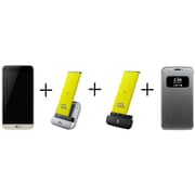 LG G5 4G Dual Sim Smartphone 32GB Gold + Battery Kit + Case + Camera Module