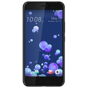 HTC U11 4G Dual Sim Smartphone 128GB Brilliant Black+Car Charger+Flip Case