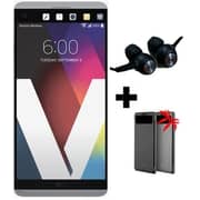 LG V20 4G Dual Sim 64GB Silver+ B&O Earphones + Case