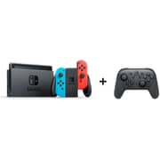 Nintendo Switch 32GB Neon Blue/Red Middle East Version + Pro Controller