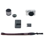 Canon EOS M100 Mirrorless Digital Camera Body White With EF-M15-45 IS STM Lens