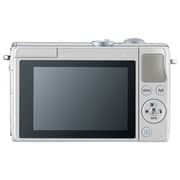 Canon EOS M100 Mirrorless Digital Camera Body White With EF-M15-45 IS STM Lens