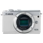 Canon EOS M100 Mirrorless Digital Camera Body White With EF-M15-45 IS STM Lens