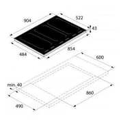 Asko 6 Ceramic Induction Hob HI1995G