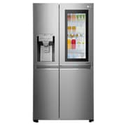 LG Side by Side Refrigerator InstaView Door-in-Door Hygiene FRESH+ ThinQ 668 Litres Noble Steel GR-X257CSAV