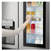 LG Side by Side Refrigerator InstaView Door-in-Door Hygiene FRESH+ ThinQ 668 Litres Noble Steel GR-X257CSAV