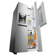 LG Side by Side Refrigerator InstaView Door-in-Door Hygiene FRESH+ ThinQ 668 Litres Noble Steel GR-X257CSAV