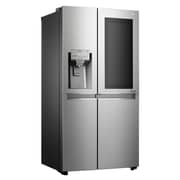 LG Side by Side Refrigerator InstaView Door-in-Door Hygiene FRESH+ ThinQ 668 Litres Noble Steel GR-X257CSAV