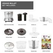 Magic Bullet Veggie Bullet 12PCS Set With Veggie Bullet 6PCS Deluxe Upgrade Kit VB102