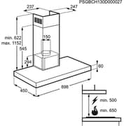 Zanussi ZHC92661XA Built In Hood