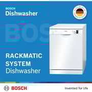 Bosch 12 Place Settings Freestanding Dishwasher - SMS50E92GC