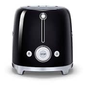 Smeg Toaster 2 Slice Black TSF01BLUK