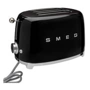 Smeg Toaster 2 Slice Black TSF01BLUK