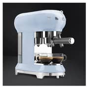 Smeg Espresso Coffee Machine Pastel Blue ECF01PBUK