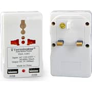 Terminator TMA32BU 13A Plug Multi Adaptor W/ 2USB Sockets