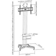 Skill Tech SH1021B Floor Stand W/ Wheel For 32-70inch Screen