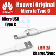 Huawei AP55S 2in1 Micro USB & Type C Cable