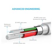 Anker Powerline Micro USB Power Cable 1.8m White For Samsung Phones - ANA8133H21