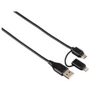 Hama 2in1 Micro USB Cable With Lightning Adapter 1.2M - 54566