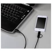 Hama 2in1 Micro USB Cable With Lightning Adapter 1.2M - 54566