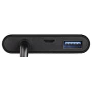 Hama 4in1 Multiport USB C Plug Adapter To USB C/USB/HDMI Black 135729