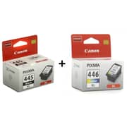 Canon PG445XL Ink Cartridge Black + CL446XL Ink Cartridge Color