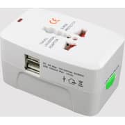 Eklasse Universal Socket Travel Adapter Fordable White