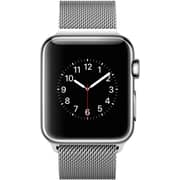 Apple Watch - 38mm Stainless Steel Case with Milanese Loop
