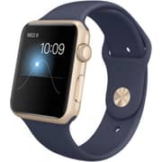 Apple Watch Sport - 42mm Gold Aluminium Case with Midnight Blue Sport Band