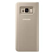 Samsung Clear Standing View Cover Gold For Galaxy S8