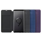 Samsung LED Flip Wallet Cover Black For Galaxy S9 Plus - EF-NG965PBEGWW