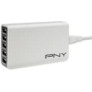 PNY 5 Port Multi-USB Charger White