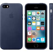 Apple Leather Case Midnight Blue For iPhone SE - MMHG2ZM/A