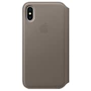 Apple Leather Folio Case Taupe For iPhone X - MQRY2ZM/A