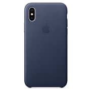 Apple Leather Case Midnight Blue For iPhone X - MQTC2ZM/A