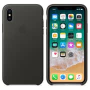 Apple Leather Case Black For iPhone X - MQTD2ZM/A